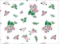 Fresh Mint Floral Print Design Gift Grade Tissue Paper Sheets - 15" x 20" Choose Package Amount (144)