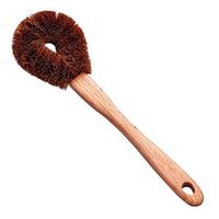 Metrical Natural Coconut Fiber Cleaning Bowl Brush - Wood Handle Toilet Brush