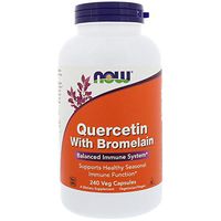 Quercetin with Bromelain Antioxidant Healthy Immune Function Cardiovascular Support 240 Veg Capsules