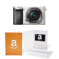Sony Alpha a6000 Mirrorless Digital Camera with 16-50mm Power Zoom Lens (Silver) + $50 Gift Card