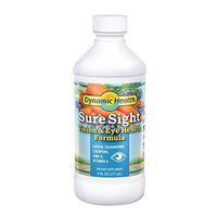 Dynamic Health Sure Sight | Liquid Vision & Eye Health Support Formula | Lutein, Zinc, Vitamin A & More | Vegetarian, Gluten-Free | 8oz, 24 Serv