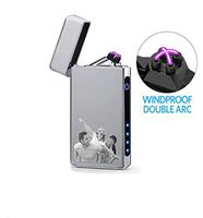 Personalized Photo Lighter Custom USB Rechargeable Lighter Windproof,Silver