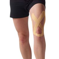 Spidertech Upper Knee Spider Pre-Cut [Beige]. Water-Resistant, Latex-Free and Easy to use. Preferred by Athletes. Reduce Pain and Inflammation, Help re-Train Muscles, Enhanced Performance.