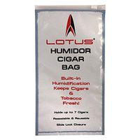 10 Pack Lotus Travel Pouch Cigar Bag Ziplock Humidor Humidifier