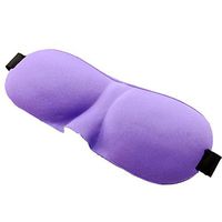 Amybria Travel 3D Eye Mask Soft Pad Shade Cover Rest Sleeping Blindfold Purple