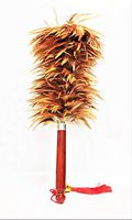 AAYU red Rooster Chicken Feather Duster 26" |Professional & Car Cleaning Baseboard Cleaner Tool Genuine Wooden Handle Eco-Friendly and Easy to Use 68 cm