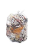 Resilia 40-45 Gallon Super Strong Trash Bags - Clear Recycling 50 Bags/Roll, 1.5 Mil Thick, 40x46 inches (WxH), Wire Ties Included, Made in USA