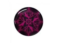 EMF Transformation Emblem Stickers - Home Buttons (1/2 inches)(Pink on Black)