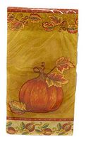 Northeast Home 2-ply Guest Towels Buffet Hostess Paper Napkins, 20-Count, Fall Autumn Thanksgiving (Pumpkin Damask)