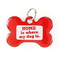 Dynotag Web Enabled Super Pet ID Smart Tag with DynoIQ & Lifetime Recovery Service. Play Series: Bone (Home is Where My Dog is)