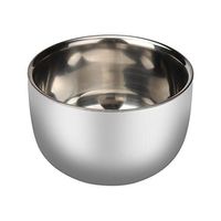 Voberry ZY Men's Fashion Stainless Steel Metal Shaving Mug Bowl Cup For Shave Brush (silver)