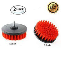 2 Piece Drill Power Heavy Duty Stiff Bristle- Power Scrubbing Brush Drill Attachment for Cleaning Showers, Tubs, Bathrooms, Tile, Grout, Carpet, Tires, Boats by DUOSHIDA