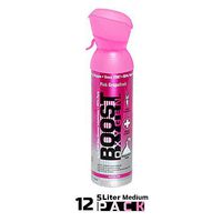 95% Pure Oxygen Supplement, Portable Canister of Clean Oxygen, Increases Endurance, Recovery, Mental Acuity and Performance (5 Liter Canisters, 12 Pack, Pink Grapefruit)