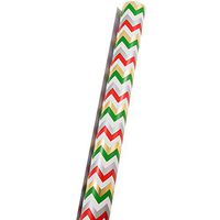 JAM PAPER Gift Wrap - Christmas Wrapping Paper - 25 Sq Ft - Colorful Chevron Stripes - Roll Sold Individually