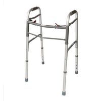 Folding Walker. 2 Button NO/Wheels. Great for Adults & Seniors.