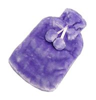 Classic Rubber Hot or Cold Water Bottle with Soft Fleece Cover (2 Liters,A13)