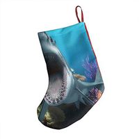 Great White Shark Fishtank Fabulous Xmas Socks Hanging Decoration Candy Bag Party Holiday Christmas Santa Claus Home Decor Gift