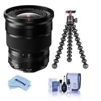 Fujifilm XF 10-24mm (15-36mm) F4.0 OIS Lens - Black - Bundle with Joby GorillaPod 3K Kit Black, Cleaning Kit, Microfiber Cloth