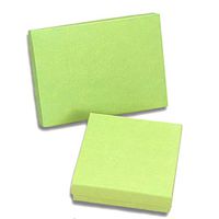 Lime Green Bamboo Striped Bulk Jewelry Boxes | Quantity: 50 | Width: 5 1/2"