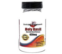 Holy Basil Standardized Extract 450mg * 100 Caps 100% Natural - by EarhNaturalSupplements