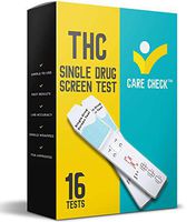 Care Check Marijuana THC Single Panel Drug Screen Test, Individually Wrapped 16 Home Drug Test Kits