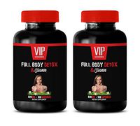 Body Detox Pills Natural - Full Body Detox and Cleanse - Milk Thistle Bulk Supplements - 2 Bottles 200 Capsules