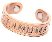 Grandma Copper Womens Ring with Magnets Adjustable Sizing 5.5 Thru 9 Pain Relief for Arthritis and Carpal Tunnel 99% Pure Copper 6mm Wide