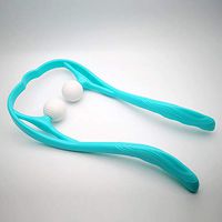 Neck Shoulder Massager Portable Home Office Therapeutic Dual Trigger Point Self-Massage Tool Headache and Relieves Tension 1Pack (Blue)