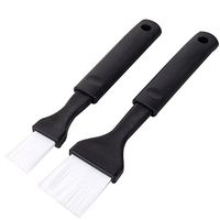 HOBULL 2Pcs Basting Pastry Oil Brush BBQ Pastry Oil Brush Barbecue Utensil use for Grilling Marinating Kitchen Desserts Baking Tools