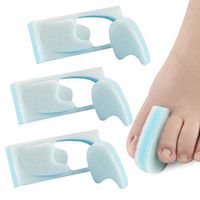 Kapmore 3 Pairs Hammer Toe Corrector Soft Foam Absorbent Toe Spacer Toe Separator Bunions Pads