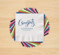 Congrats Grad Letterpress Napkins - Set of 200-4202_HOL