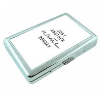 Another Monday Em1 Hip Silver Cigarette Case Id Holder Metal Wallet 4" X 2.75" RFID Protection