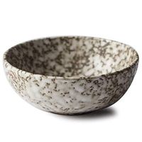 Bowl Korean Creative Ceramic Folk culture bowl Household, Rice Folk culture bowl Vintage Soup Folk culture bowl, Ice Cream Folk culture bowl Tableware (Color : Gray, Size : 14 14 5.5cm/5.5in) Hote