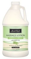 Bon Vital' Therapeutic Touch Massage Lotion Made with Olive Oil to Repair Dry Skin & Soothe Sore Muscles, Best Skin Therapy Lotion, Moisturizes Skin During Massages for Smooth Skin, 1/2 Gallon Bottle