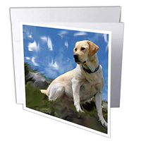 3dRose Labrador Retriever - Greeting Cards, 6 x 6 inches, set of 12 (gc_3986_2)