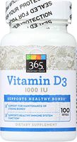 365 Everyday Value, Vitamin D3 1000 IU, 100 ct