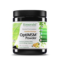 Emerald Labs MSM Powder - Joint Support for Aches and Pain, Anti-Inflammatory, Stress Relief Support, Digestive System Support, Allergy Relief - Vanilla Orange Flavor - 16 oz