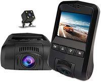 GREATBOX 2.4' LCD Screen Dual Lens Video Recorder Sony 322 170° WiFi Dash Cam 1080P+140° 720P Backup Camera Full HD 1080P Car DVR Loop Recording G-Sensor Night Mode DVR No Battery 2 Years Warranties