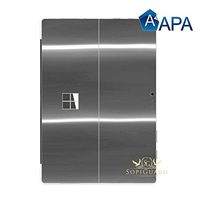 SopiGuard APA Chrome Black Precision Edge-to-Edge Coverage Vinyl Skin for Microsoft Surface Pro 4