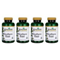 Swanson Eleuthero Root 425 Milligrams 120 Capsules (4 Pack)
