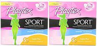Playtex Sport xUmUO Tampons with Flex-Fit Technology, Super Plus, Unscented, 36 Count (2 Pack)