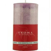 SERENITY AROMATHERAPY by Serenity Aromatherapy:ONE 2.75 X 5 inch PILLAR AROMATHERAPY CANDLE. COMBINES THE ESSENTIAL OILS OF LAVENDER AND YLANG YLANG TO ENHANCE INNER BALANCE AND WELL-BEING. BURNS APPROX. 75 HRS.