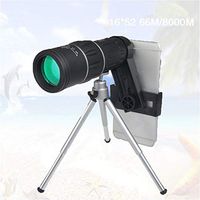 Cell Phone Lens Universal 16X Optical Zoom Lens Manual Telescope Lens with Clamp Tripod for iPhone Samsung and Most Android Smartphones