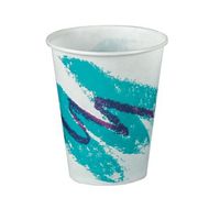 7 Oz Jazz Wax Coated Treated Paper Cold Cup-200/pack plus 2 reusable clip on cup plastic handles