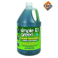 Simple Green Industrial SMP11001 Clean Building All-Purpose Cleaner Concentrate, 1gal Bottle, 2 Pack