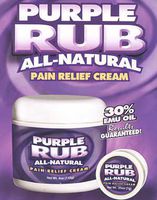 Purple Emu Purple Rub All Natural Pain Relief Cream O.T.C. 30% Emu Oil 4oz. Jar