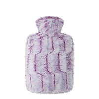 Hot Water Bottle Cashmere Hot Water Bottle Female Water Injection Warm Water Bag Adult Large Lovely Coat Warm Uterus,Purple
