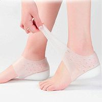 Invisible Heel Heel Wedge Insert Plantar Height Increase Insole Gel Heel Protectors Silicone Treatment for Plantar Fasciitis