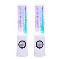 Bluetooth Dancing Water Speakers Stereo Music LED Colorful Light Speakers Water Fountain Speaker White