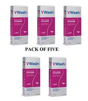 5x VWash V Wash Plus 100 ml - pH 3.5 Hygiene Dryness , excellent intimate wash for girls and womens